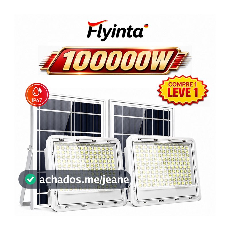 Flyinta Pró Refletor Led Lâmpada Solar 100000W Enorme Brilhante Luz De Led IP67 à Prova D'Água Externas