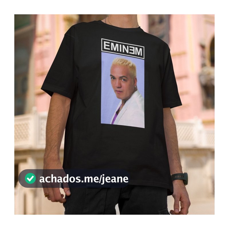 Camiseta Algodão "Eminem Meme Belo" Cantor Humor Zoeira Traição