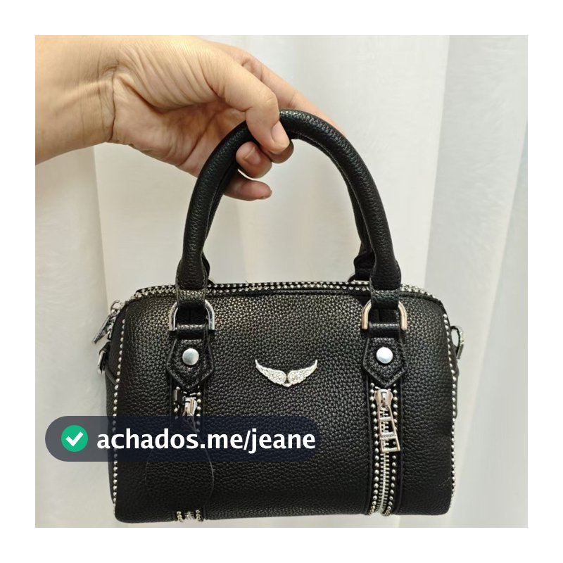 ZV Novo Estilo Preto Litchi Padrão Senhoras pu Bolsa de Ombro Crossbody Bolsa Balde Bolsa