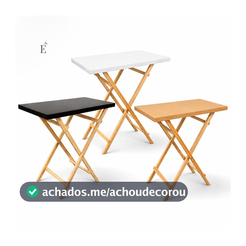 Mesa Cavalete Desmontável em MDF e Pinus Festa Aniversário