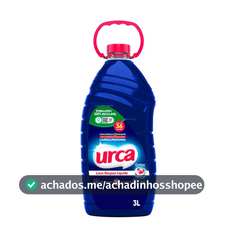 Lava Roupas Liquido  Urca Azul - 3l