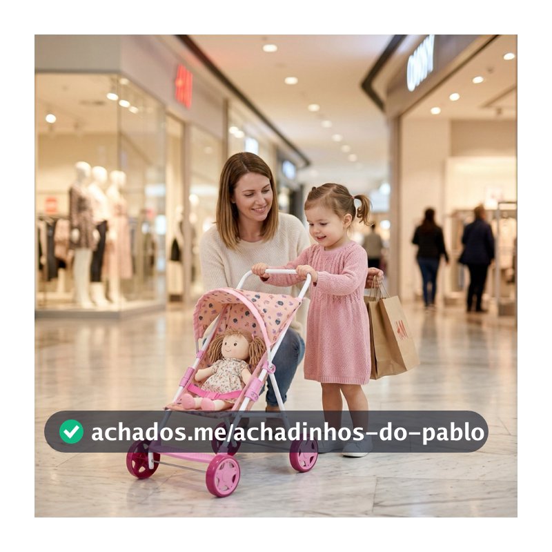 Carrinho de boneca Soft bebê reborn - Kids Baby