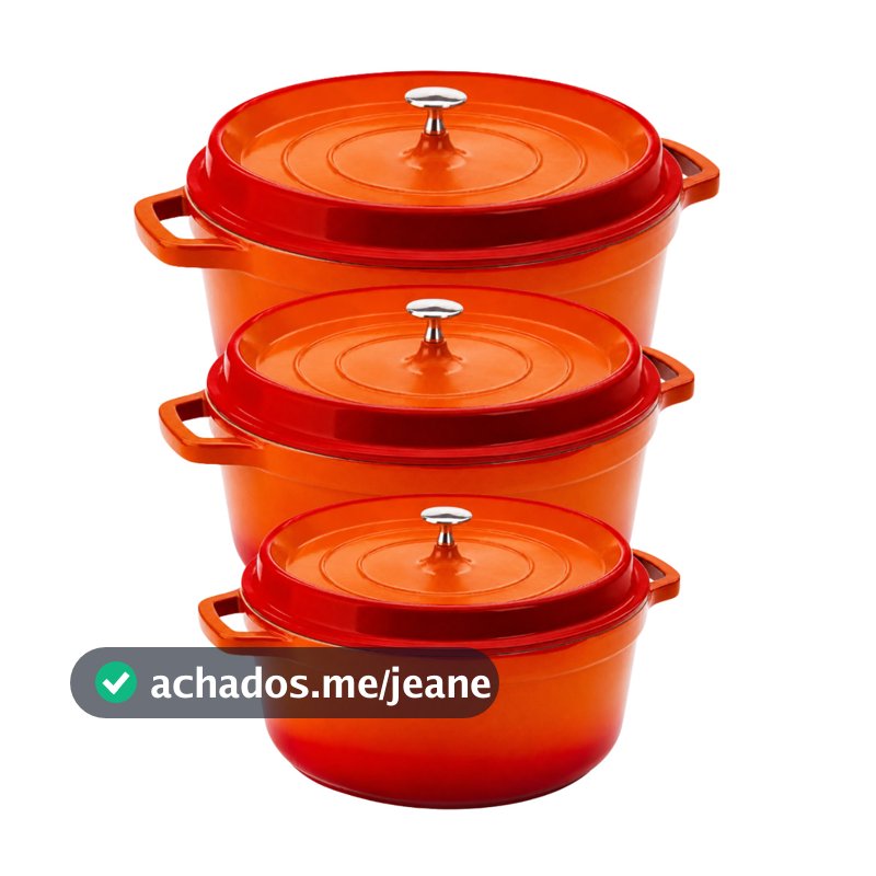 Conjunto Caçarola Hercules Revestimento Ceramico Antiaderente Indução E Gas Panelas Não Gruda