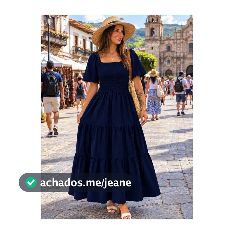 !!!! Vestido !!!!  Com manga  Corta  Etilo  Verao  Frente y Costa com Elastex Tecido Duna....