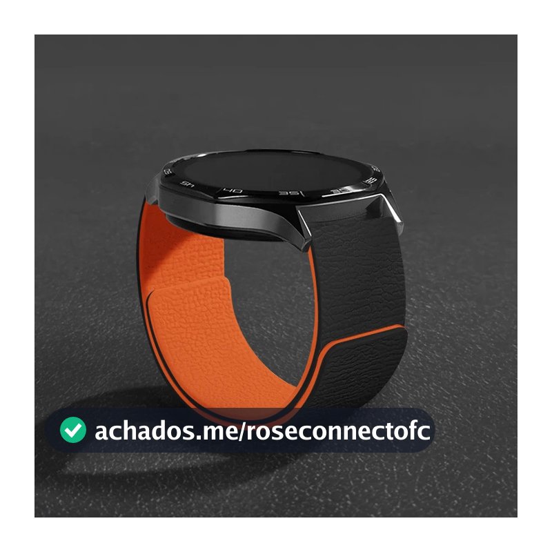 Pulseira Magnética de 18mm 20mm 22mm para Samsung Galaxy Watch 7 6 5 4 Classic 5Pro Active, Pulseira de Silicone para Hu