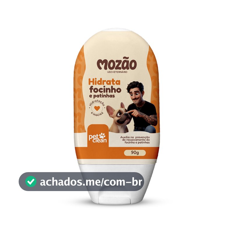 Hidratante de Focinho/Patinhas Pet Clean Mozão Cães e Gatos