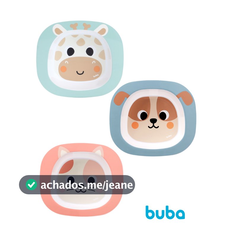 Pratinho Bowl Buba Zoo 300ml Prato Fundo