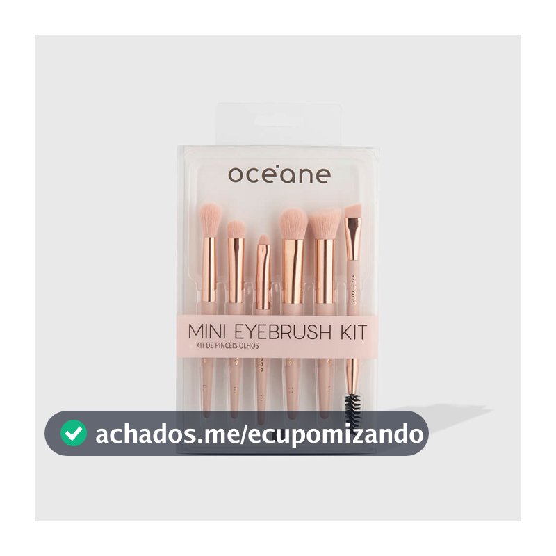 Mini Kit com 6 Pincéis para Olhos - Mini Eyebrush Kit