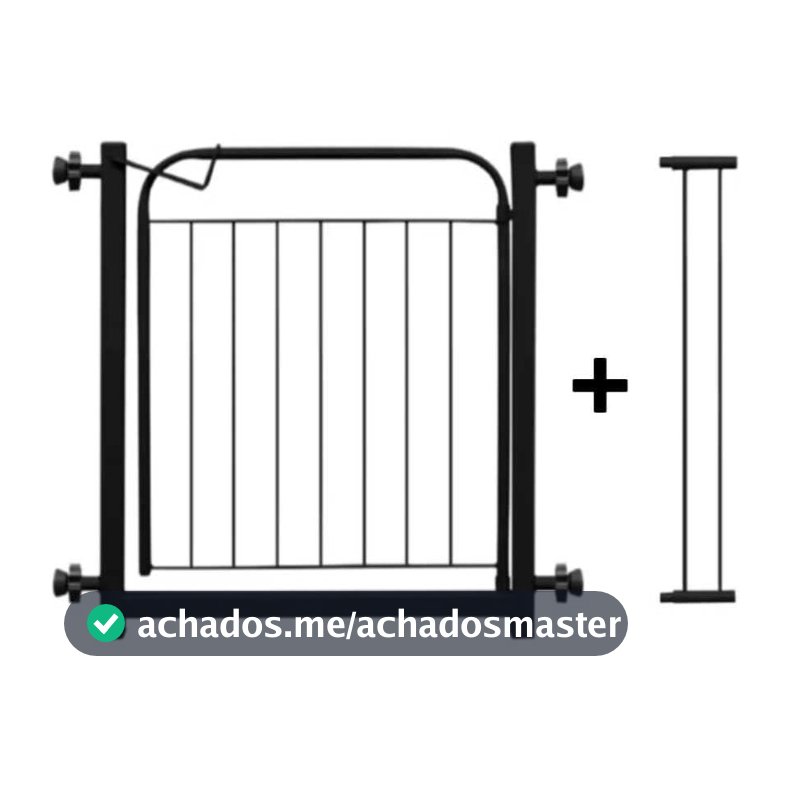 Grade Portão Pet Cachorro ( Até 153cm ) Proteção Portão Segurança Crianças Grade Com Alongador