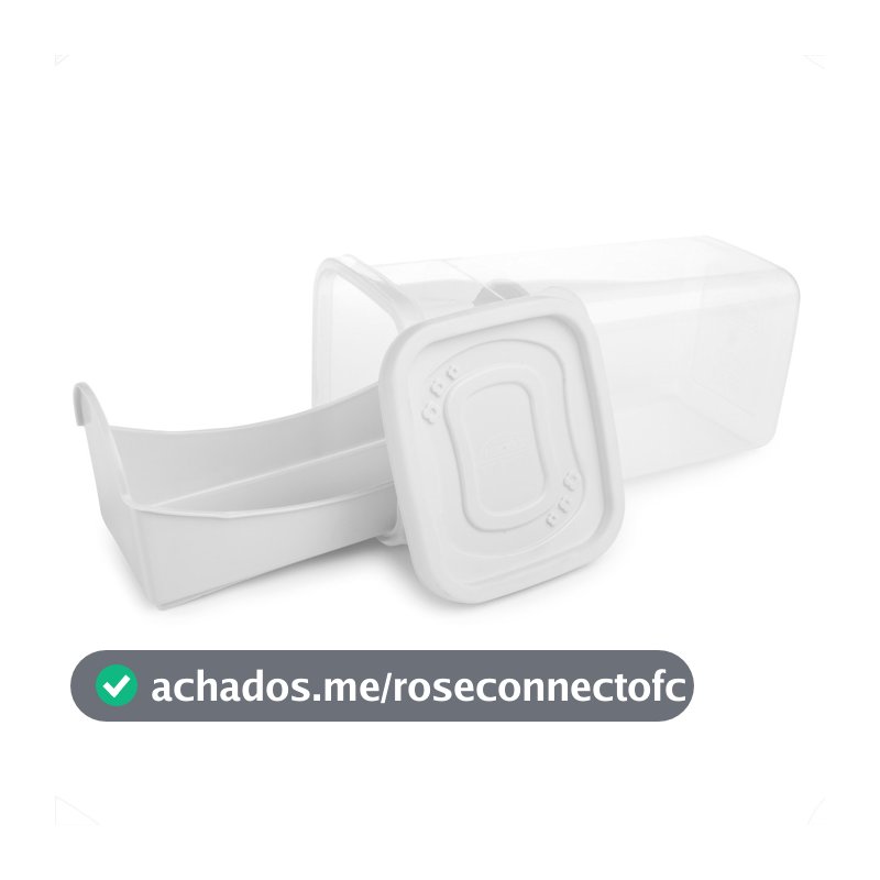 Pote Porta Bolacha Torrada Biscoito Com Bandeja e Tampa