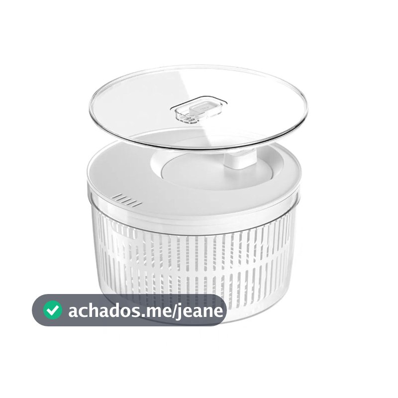 Secador de Salada 5,5 L Organizador de Giratório Manual Folhas Verdura Centrífuga Alface Alimento Legumes