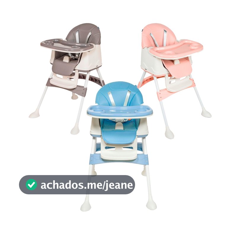 Cadeira Alimentacao Bebe Portatil Compacta Dobravel Assento Refeicao Honey Maxi Baby