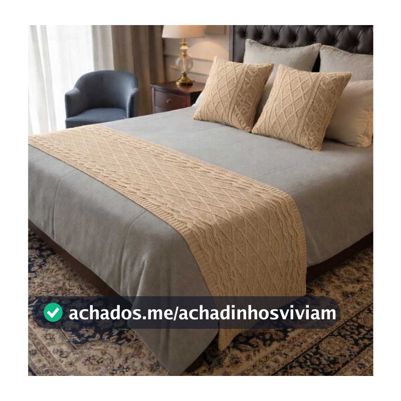 PESEIRA CAMA KING EM TRICOT MANTA TRANÇADO LUXO SOFÁ OU CAMA