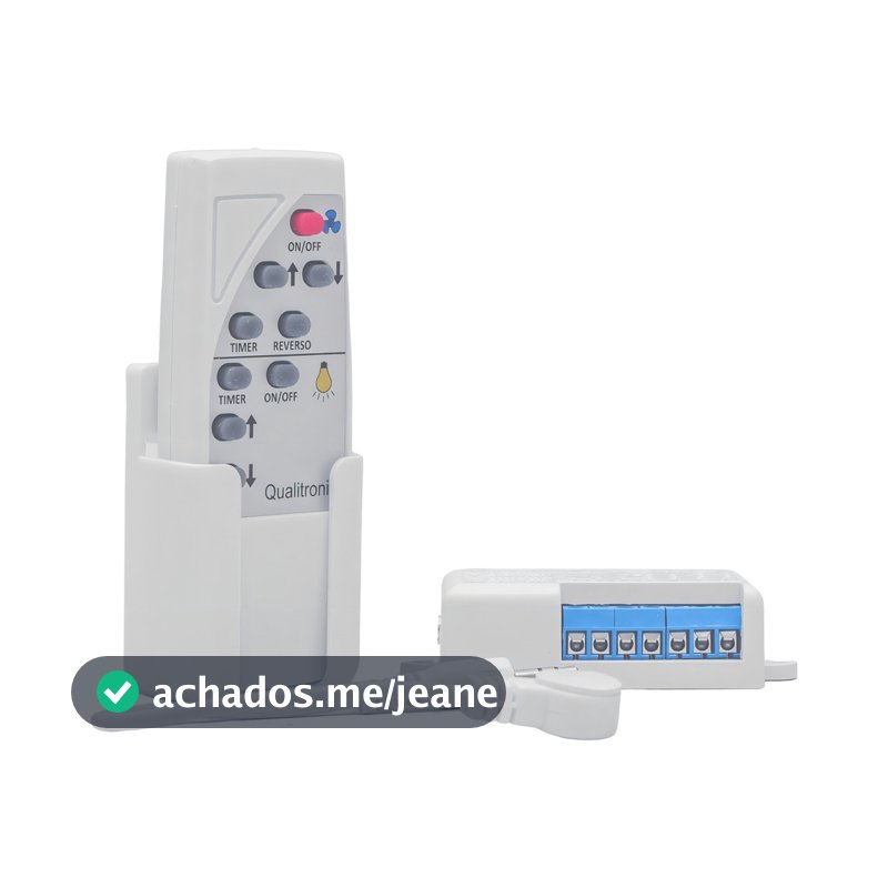 Controle Remoto Qualitronix Para Ventilador E Lâmpada