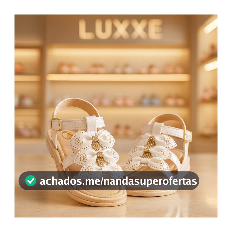 Sandalinha infantil feminina Sandália com lacinho de menina Sandalia de menina