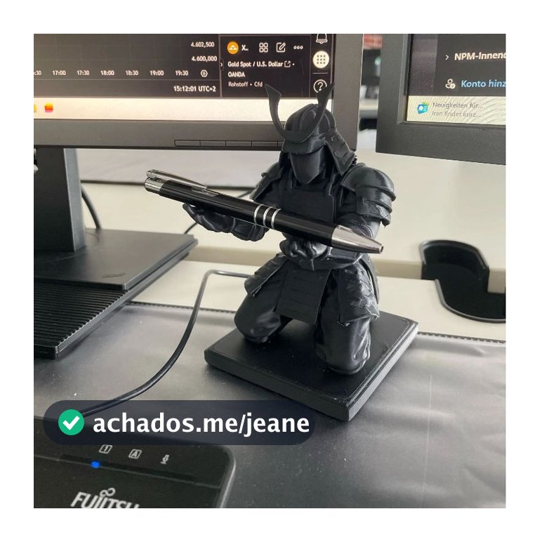 Suporte DE Canetas Samurai ��� Porta Canetas Decoração Geek Impressão 3D