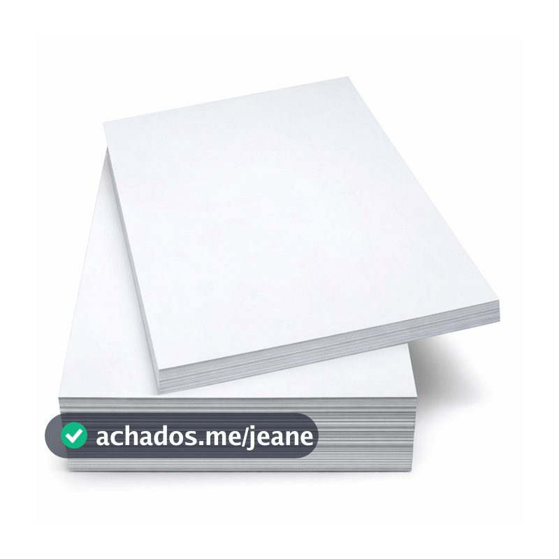 50 Folhas Papel Duplex 250g A4 21x29,7cm Branco Impressão Profissional
