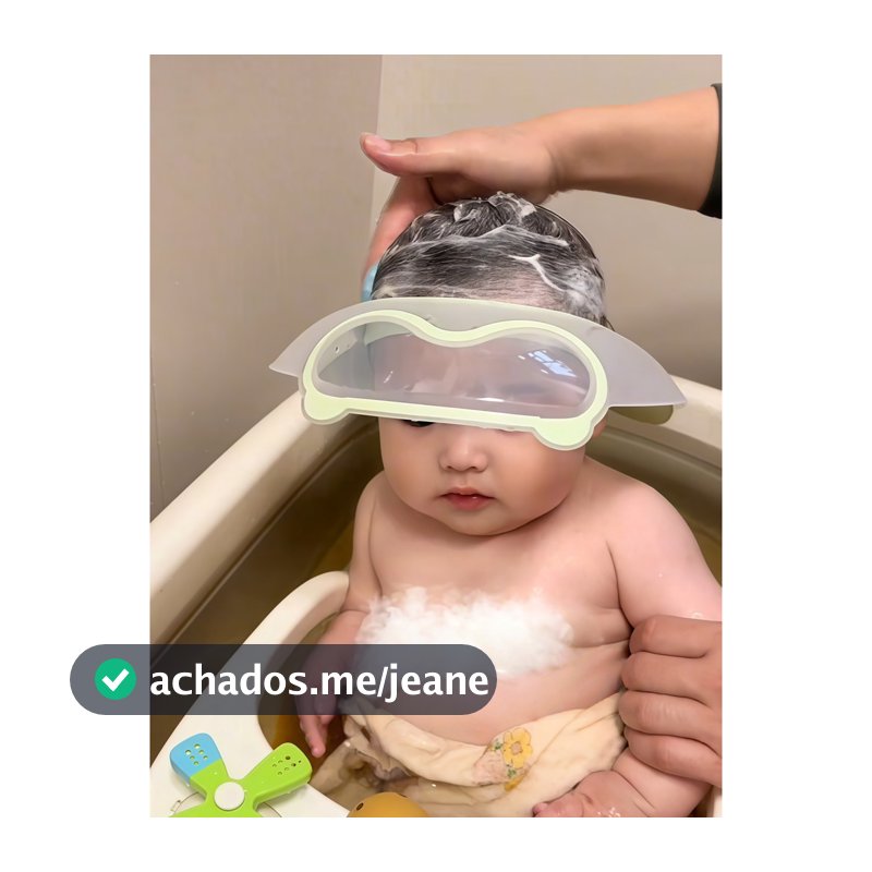Touca de retenção de água para shampoo de bebê, ferramenta útil para shampoo infantil, proteção para os ouvidos, retençã