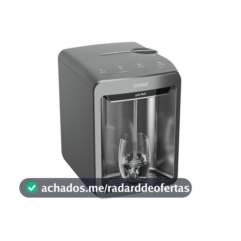 Purificador de Água Consul Refrigerado Eletrônico CPB33AF Cinza Bivolt