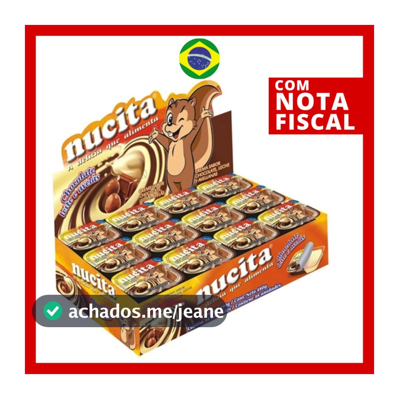 Nucita Creme Avelã Bicolor 48 unidades Original