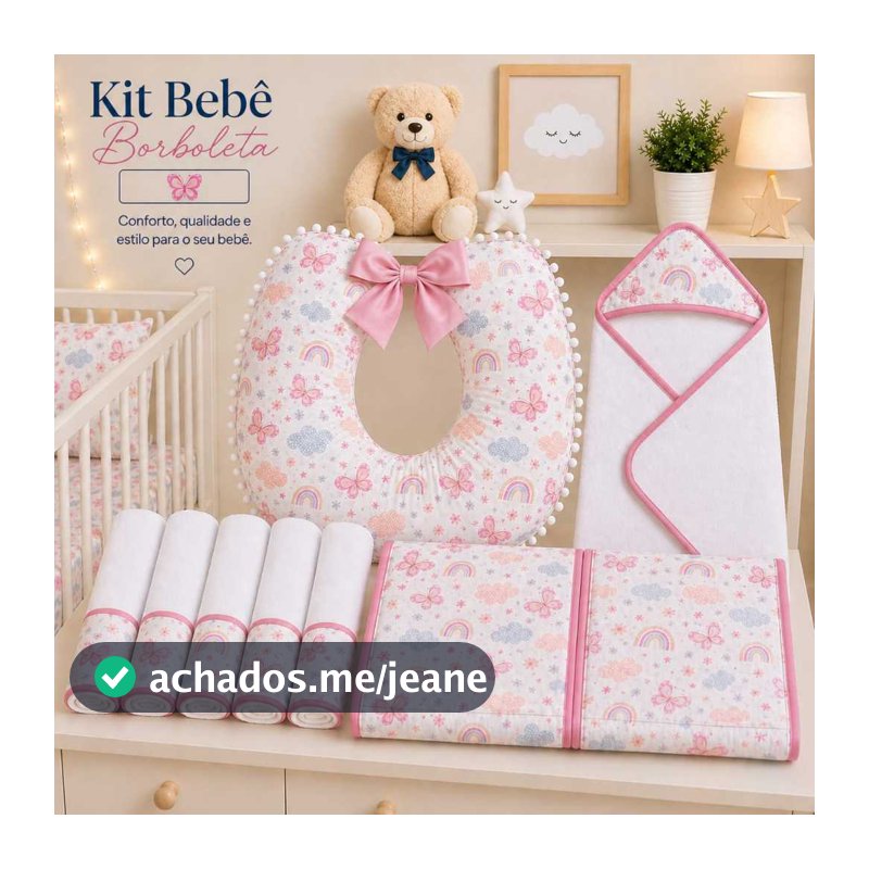Kit Bebê Completo -  Conforto, praticidade  estilo para o seu bebê