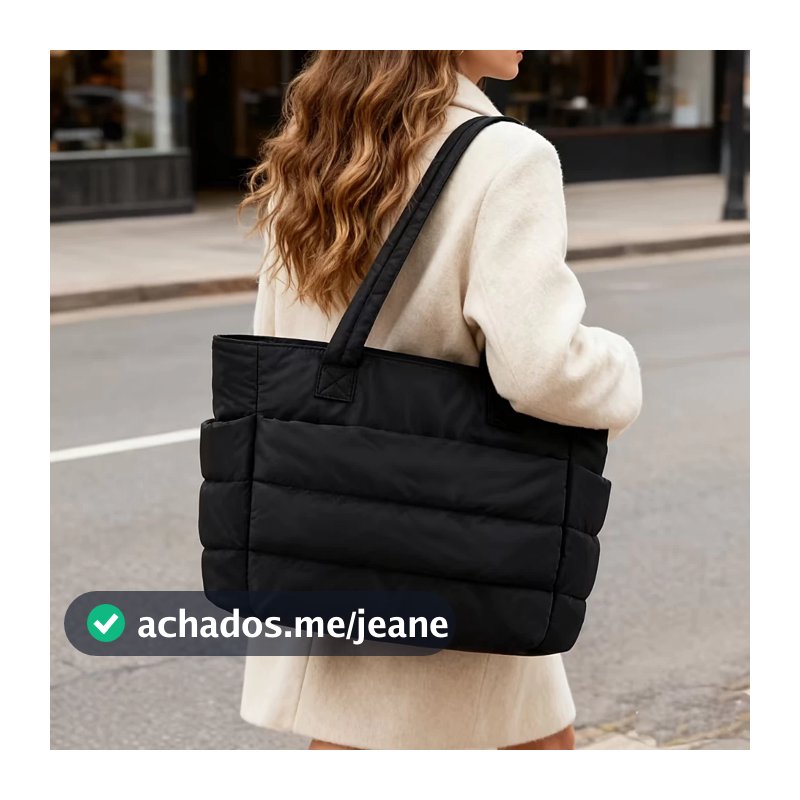 Bolsa Tote Feminina com Compartimento para Laptop até 15 Polegadas