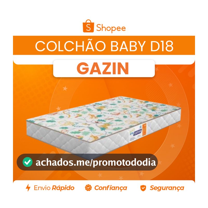 Colchão Baby Espuma D18 60x130 Gazin