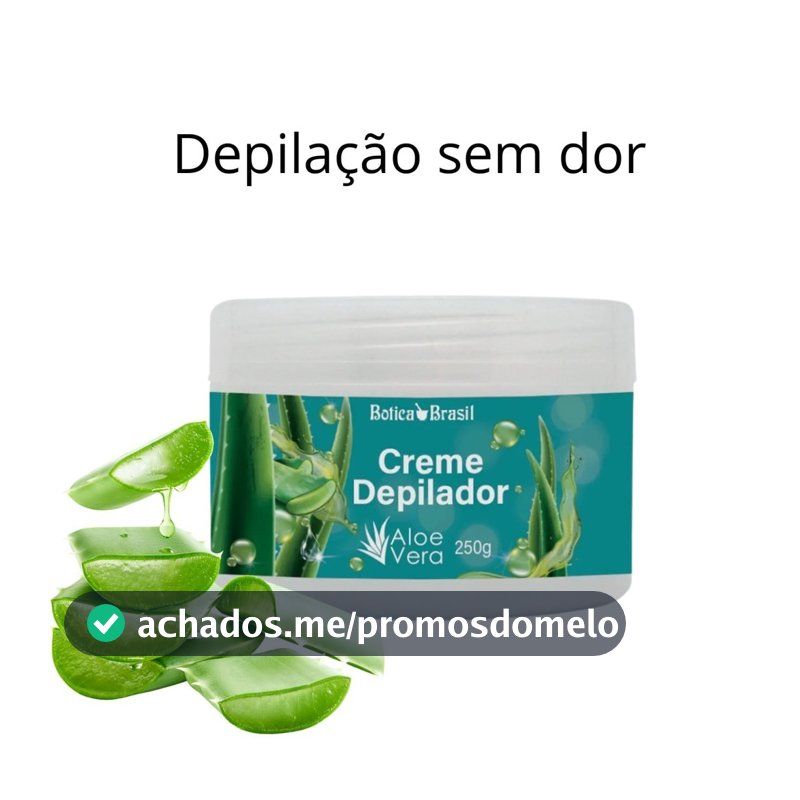 Creme Depilador sem dor com Aloe Vera  250g