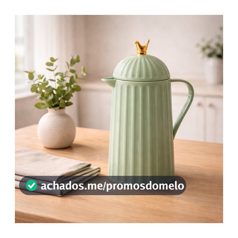 Garrafa Térmica Bird Menta de 600ml de Plástico - Wolff