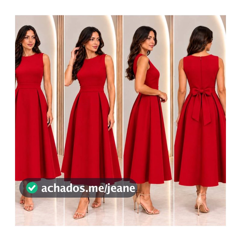 Vestido Midi Feminino Regata Ciper Elegante Acinturado Rodado