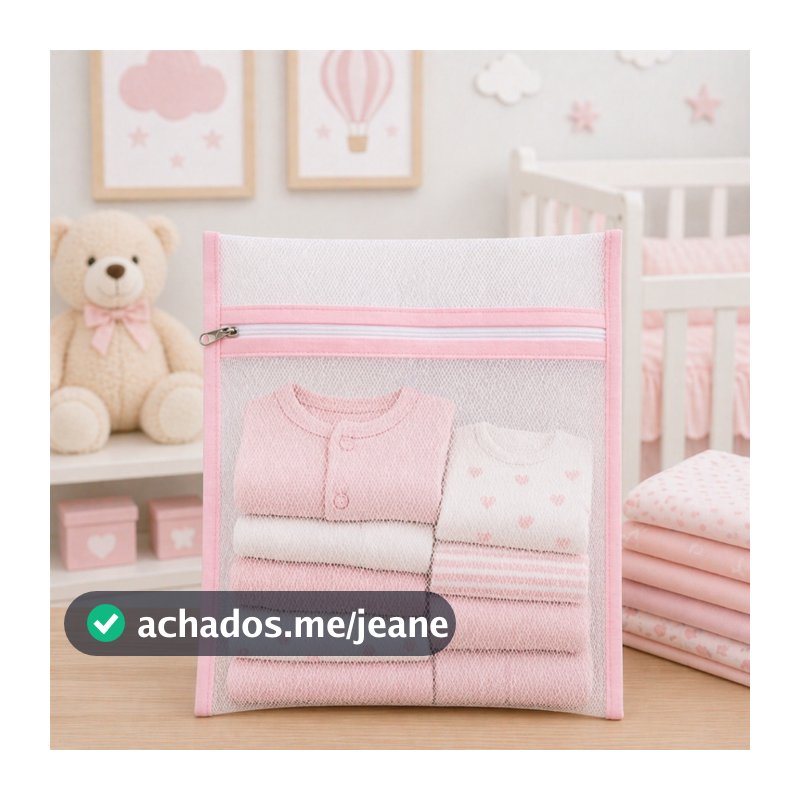 Kit 6 Organizadores De Filó Para Mala De Bebê Maternidade Saquinhos Para Trocas De Roupa Com Zíper