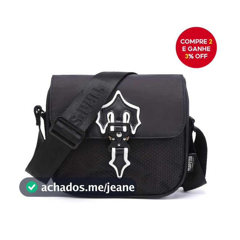 Trapstar Street Esportivo Ombro Saco de Mensageiro Hip-Hop Bolsa Oxford à Prova d'Água para Viagem