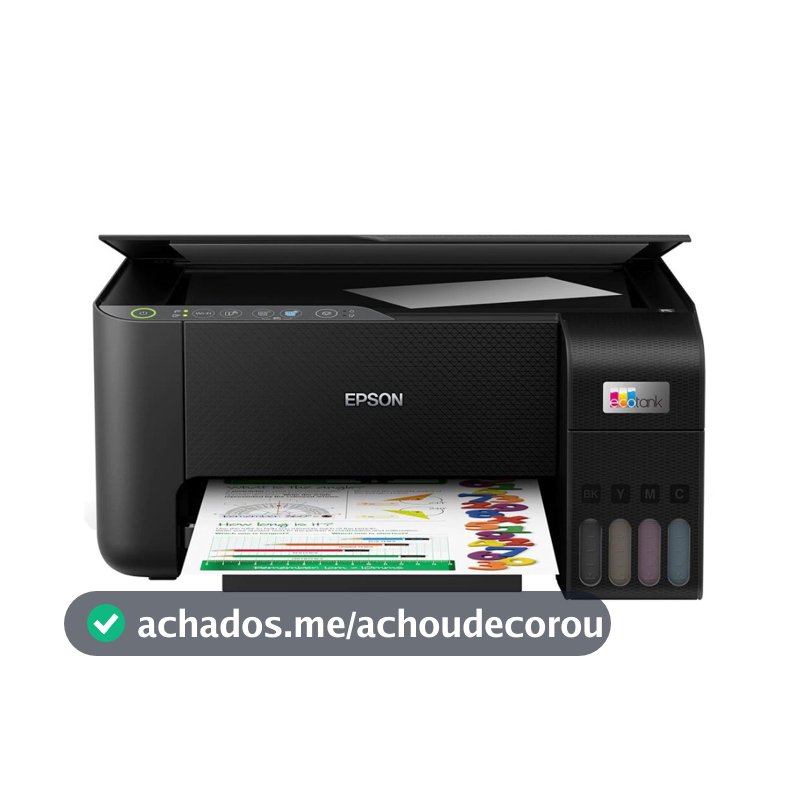 Multifuncional Tanque de Tinta Wireless 15ppm Epson EcoTank L3250