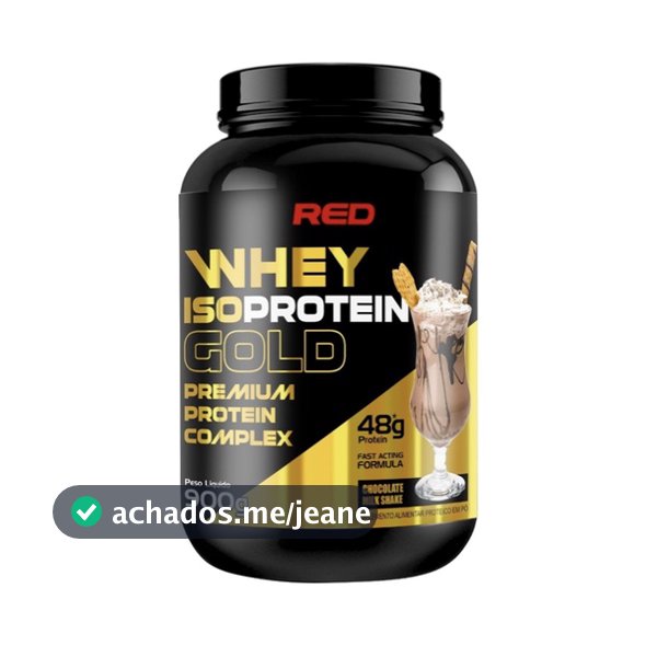 Whey Isoprotein Gold - Whey Protein Isolado e Concentrado 900g - Red Series