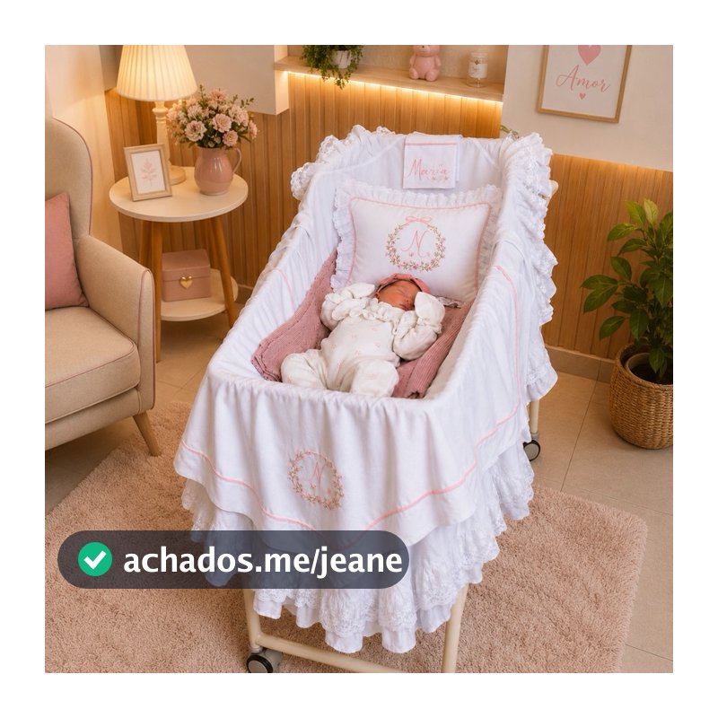 Kit maternidade contendo manta babados + Almofadinha+ cueiro personalizados com bordado nome bebê