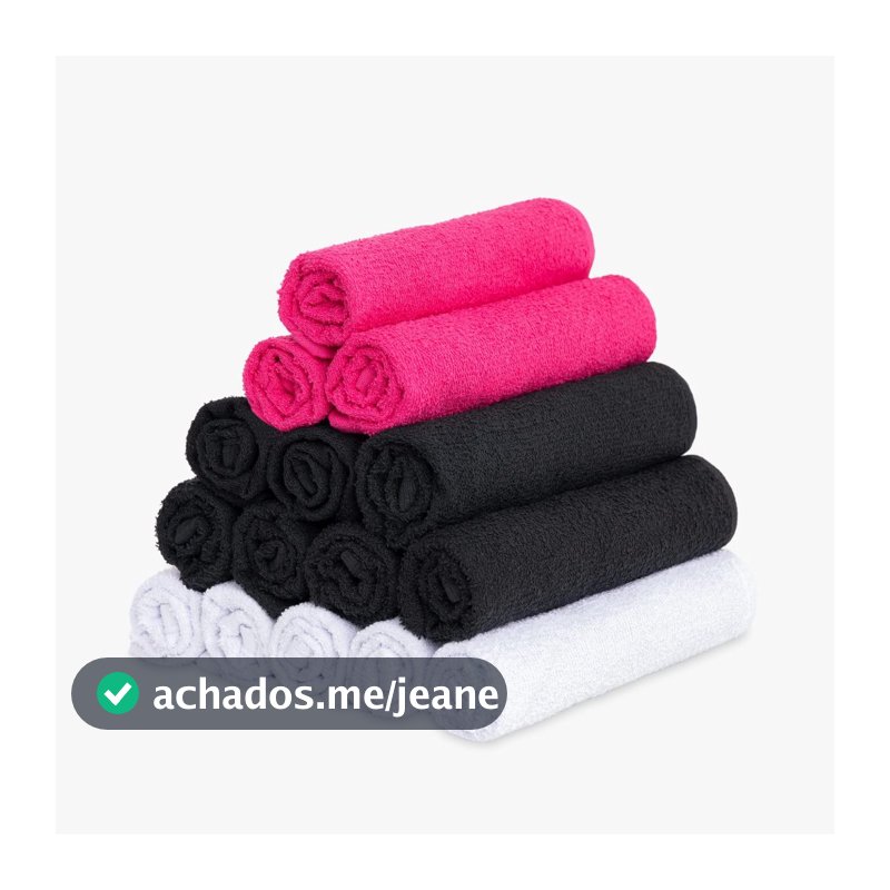 Kit 10 Toalhas Lavabo Manicure Pedicure - 100% algodão - Majo Home