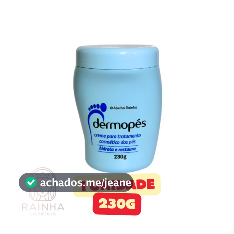 Abelha Rainha Dermopés Creme para Rachaduras nos Pés 230g Hidratação Intensa Pés Ressecados