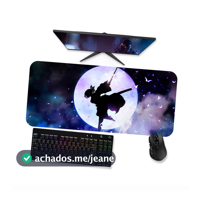 Mouse Pad Gamer Grande  DEMON SLAYER SHINOBU KOCHO 2  90x40 80x40 60x40 70x30 45x40