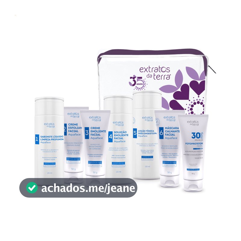 ✨ kit Profissional de Limpeza de Pele - Extratos da Terra Mini ✨
