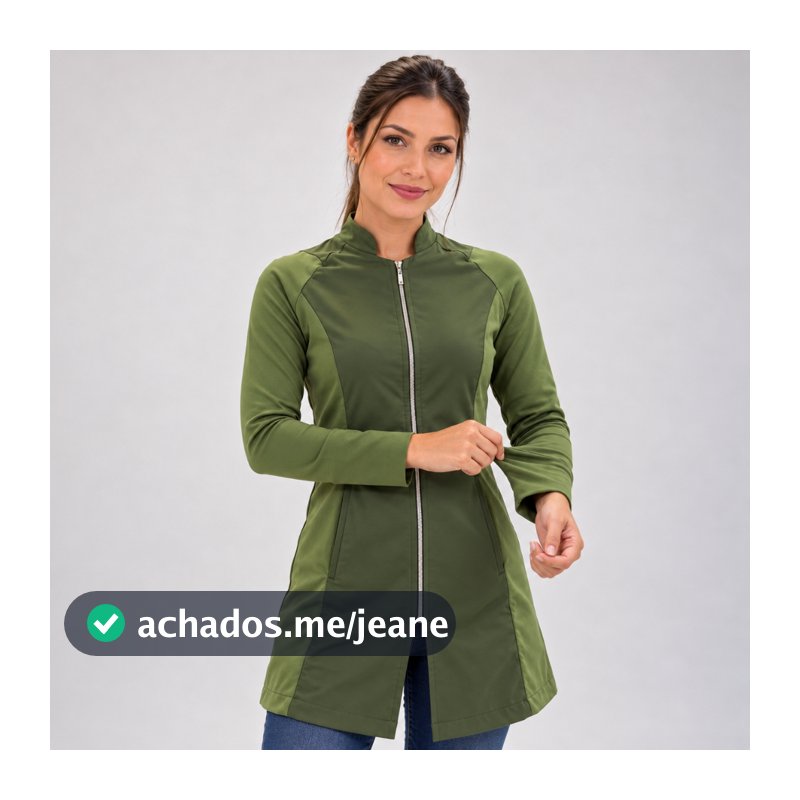 Jaleco DUO COR Slim + BORDADO GRÁTIS (Nome e Profissão)