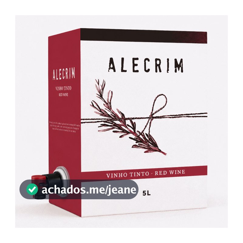 VINHO 5L PORTUGUES ALECRIM TINTO  Bag in Box C/ Torneira