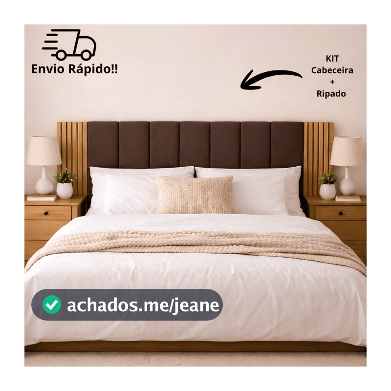 CABECEIRAS DE CAMA + PAINEL DECORATIVO DE RIPADO CAMAS CASAL QUEEN KING - ENVIO RÁPIDO!