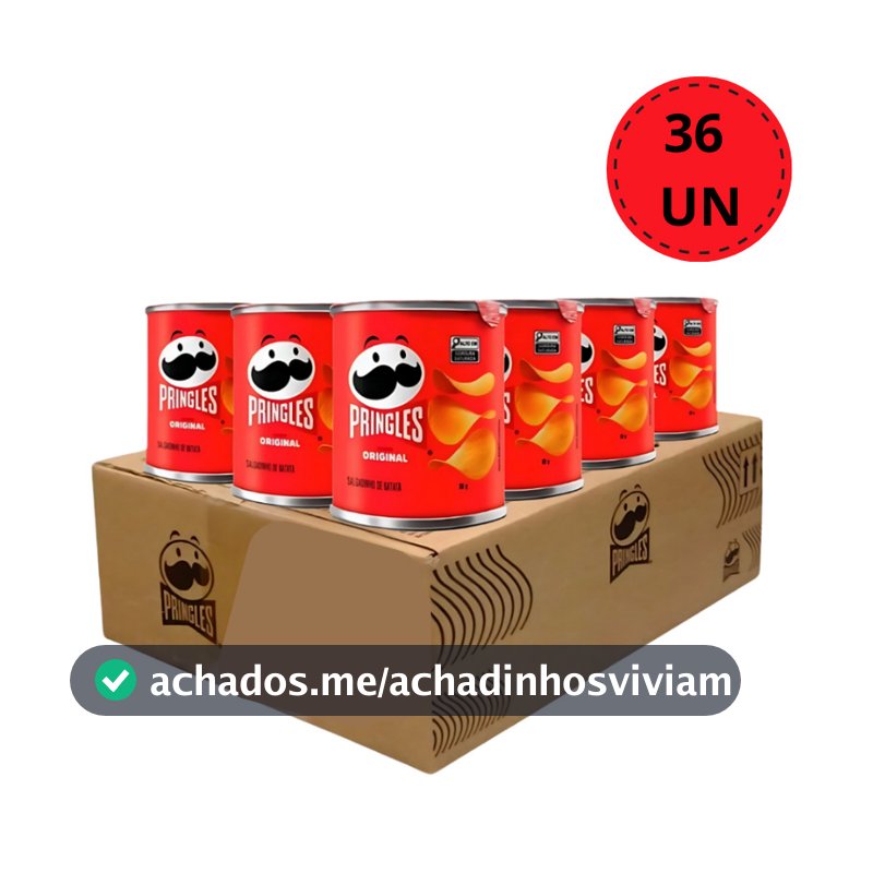 Salgadinho Batata Frita Pringles Original ou Cebola e Salsa 35g -----   Kit 30/24/12/6/ unidades