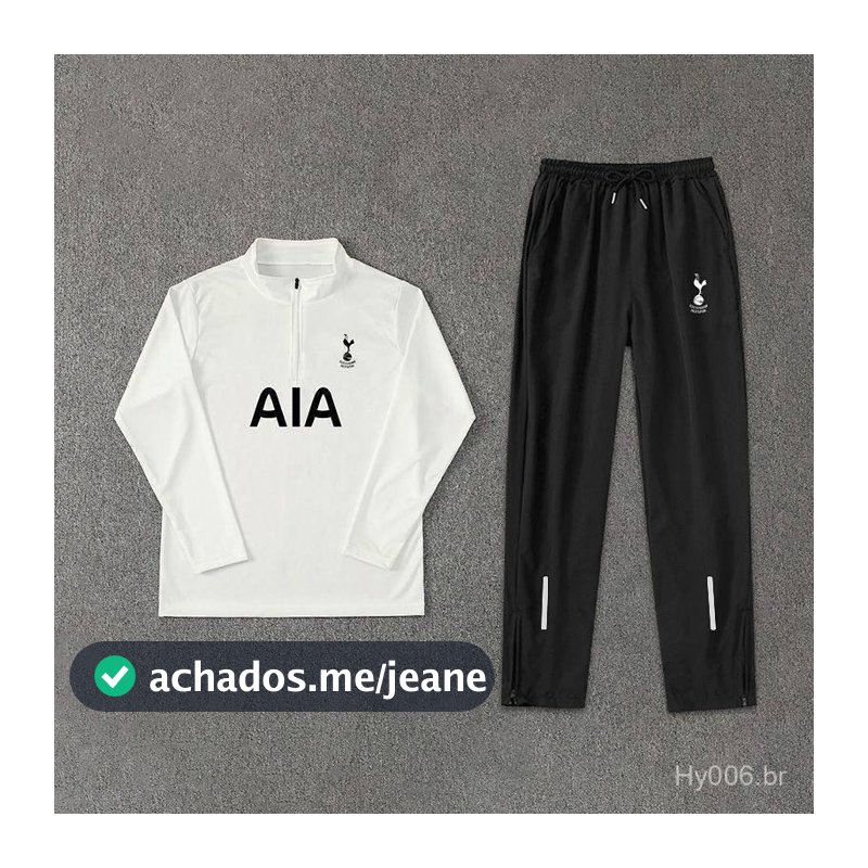 Novo Conjunto de Futebol com Meio Zíper, Secagem Rápida, Roupa de Treino Esportivo, Gola Alta, Manga Longa, Conjunto de
