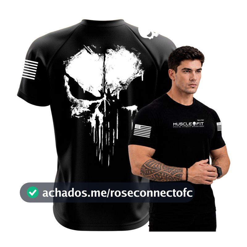 Camiseta Dry Fit Original Muscle Fit Militar Masculina Comandos p/Treino