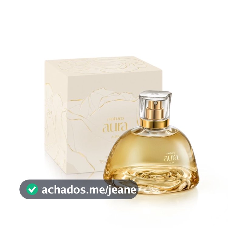 Aura Alba Natura Deo Parfum Perfume de Longa Duração Natura Perfume de Alta Fixação Perfume Aura Alba Feminino