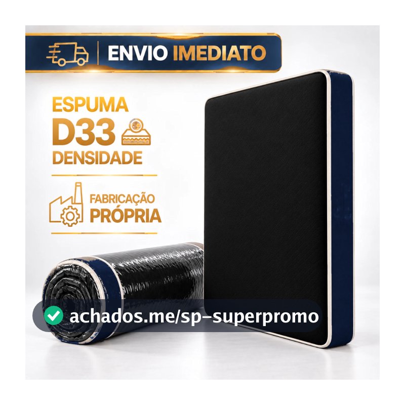 Colchão Modelos Espuma D33 Semi-ortopédico Antialérgico 12, 14 ou17cm