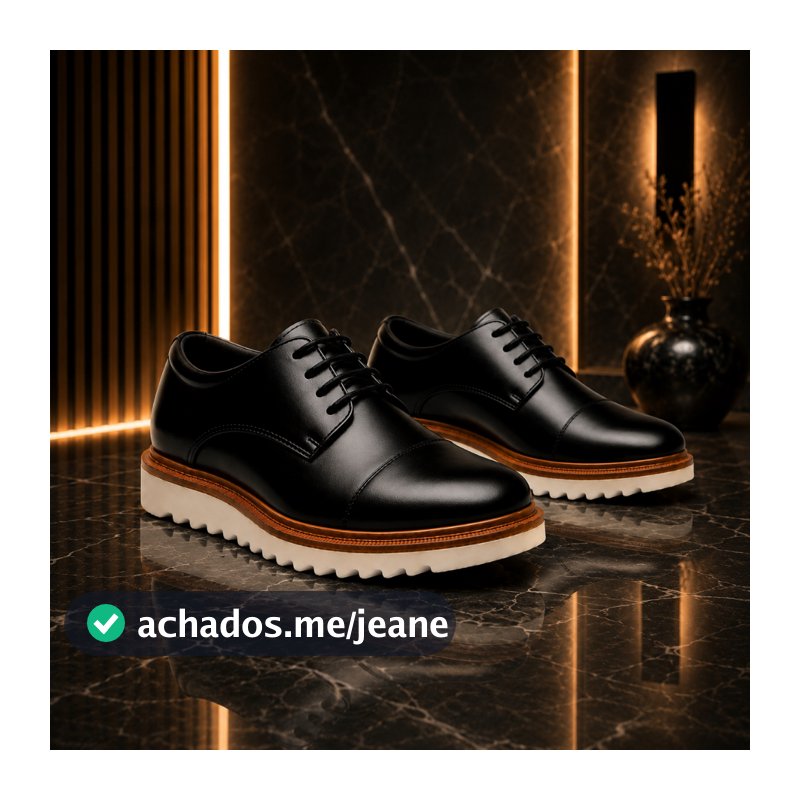 Oxford Masculino GuGi Sapato Social Casual Confortável Sola Tratorada Antiderrapante 5401-GG