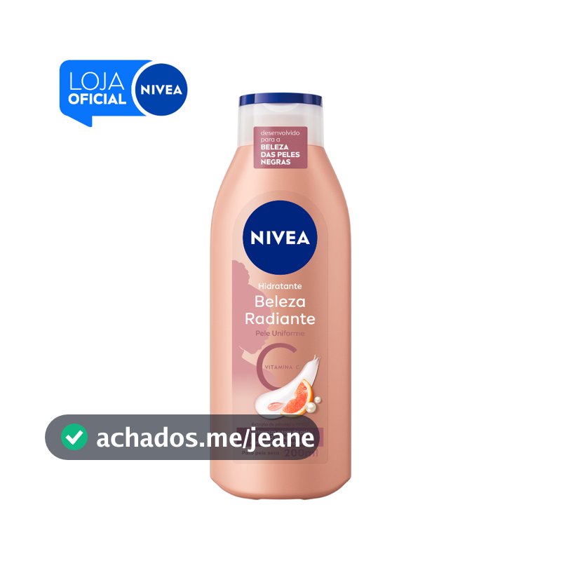 NIVEA Hidratante Corporal Beleza Radiante Pele Uniforme 200ml