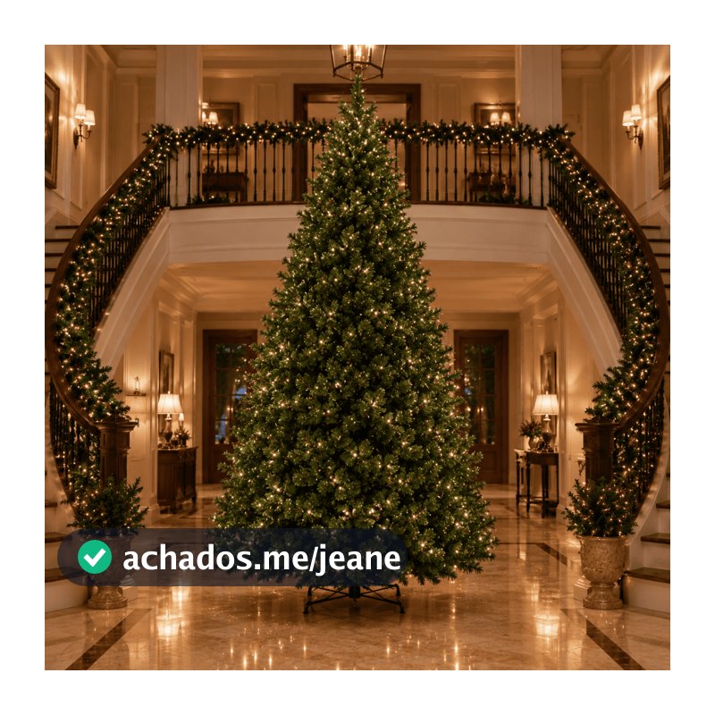 Árvore De Natal 3 Metros 2000 Galhos Pinheiro Tradicional Verde Luxo Shopping Linha Premium